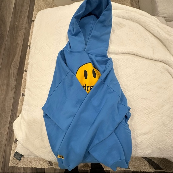 Drew House Hoodie size L Sky Blue Justin Bieber - Picture 2 of 16